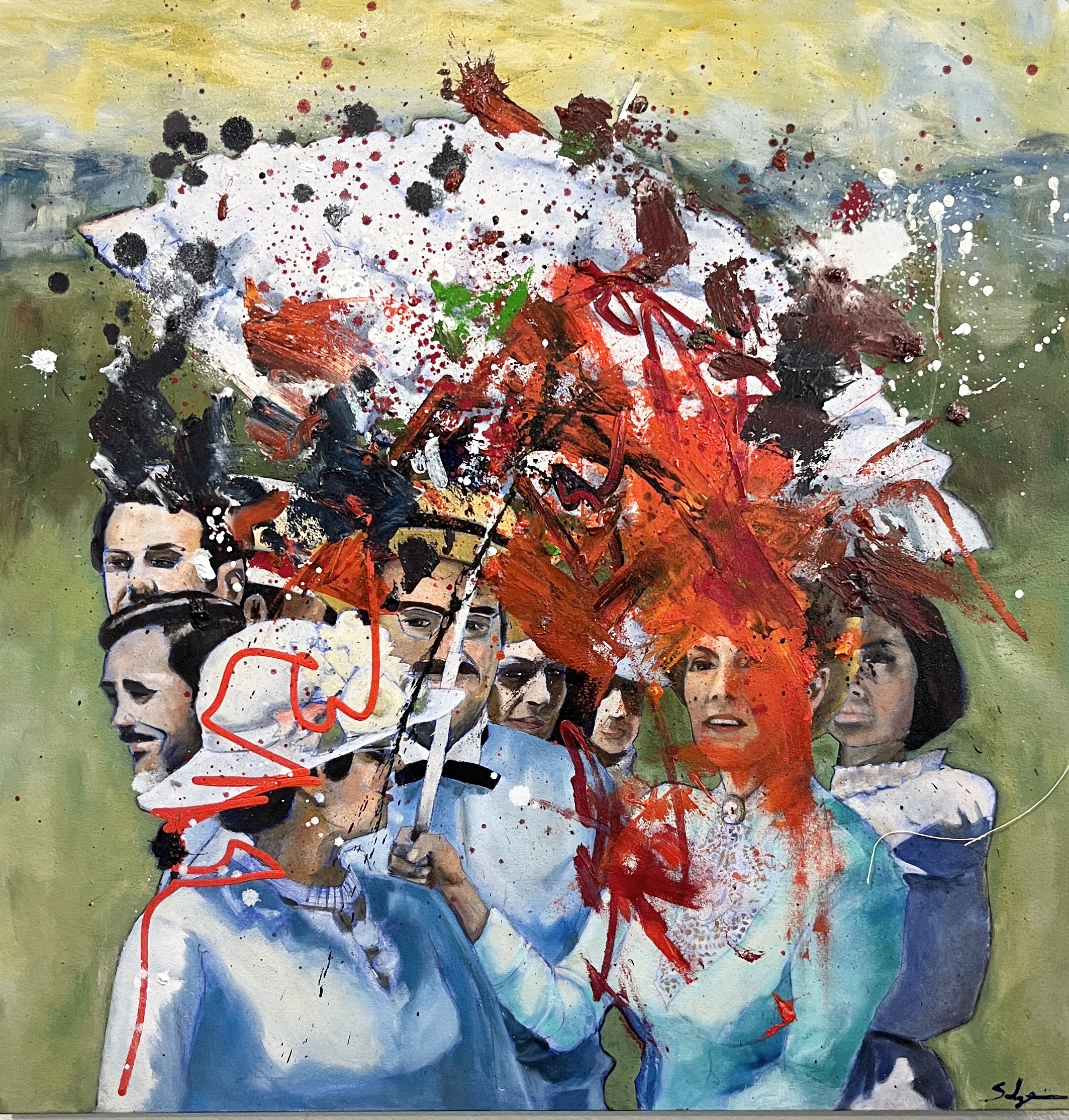 Bourgeoisie  28x28 inch