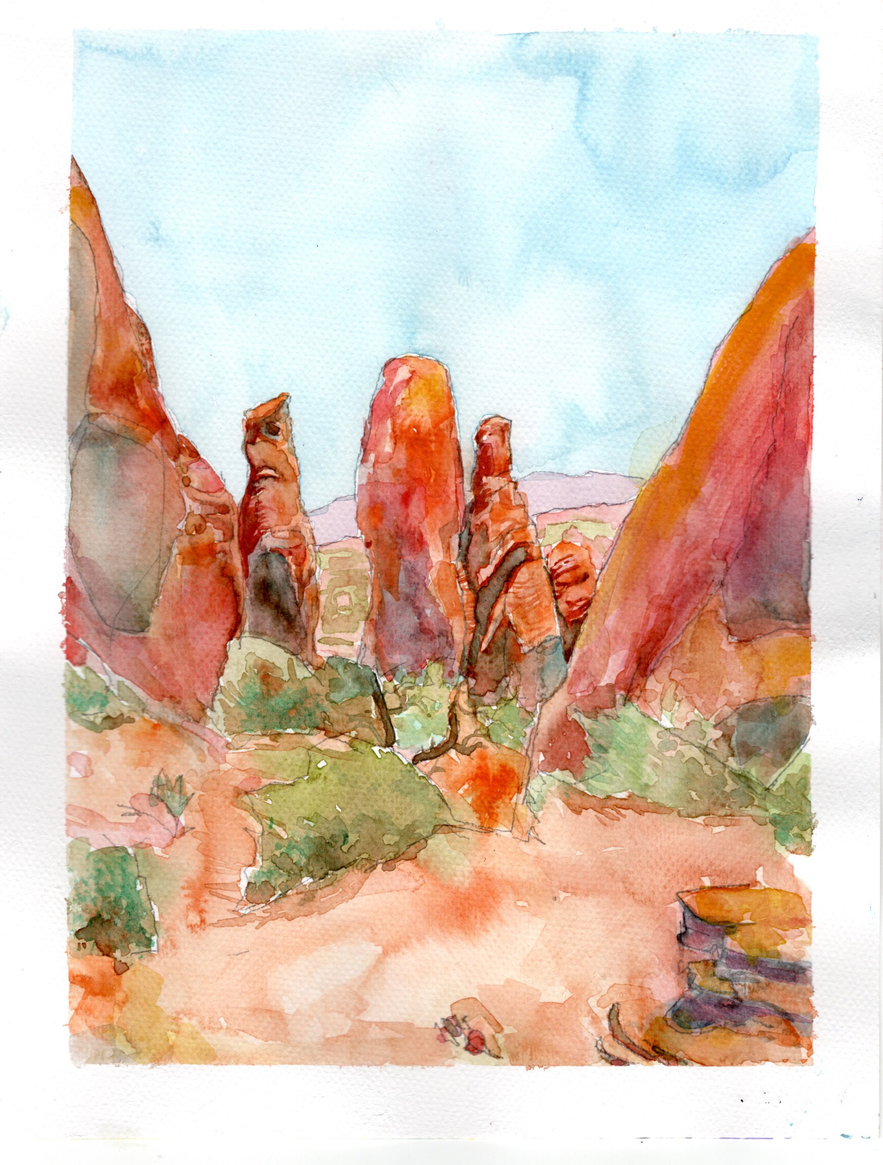 Watercolor Arches 12x9 in