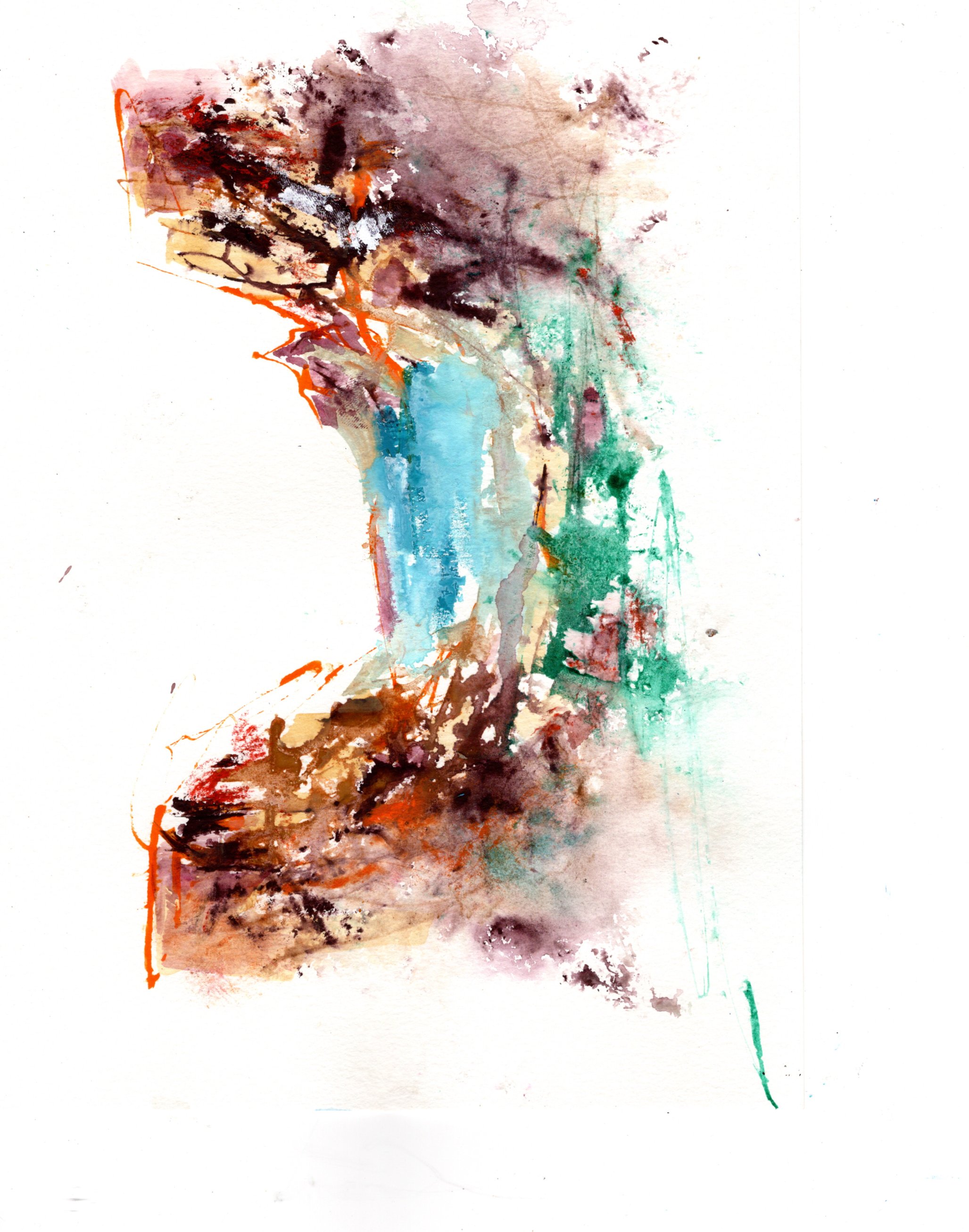 Watercolor canyon#2 12x9 in