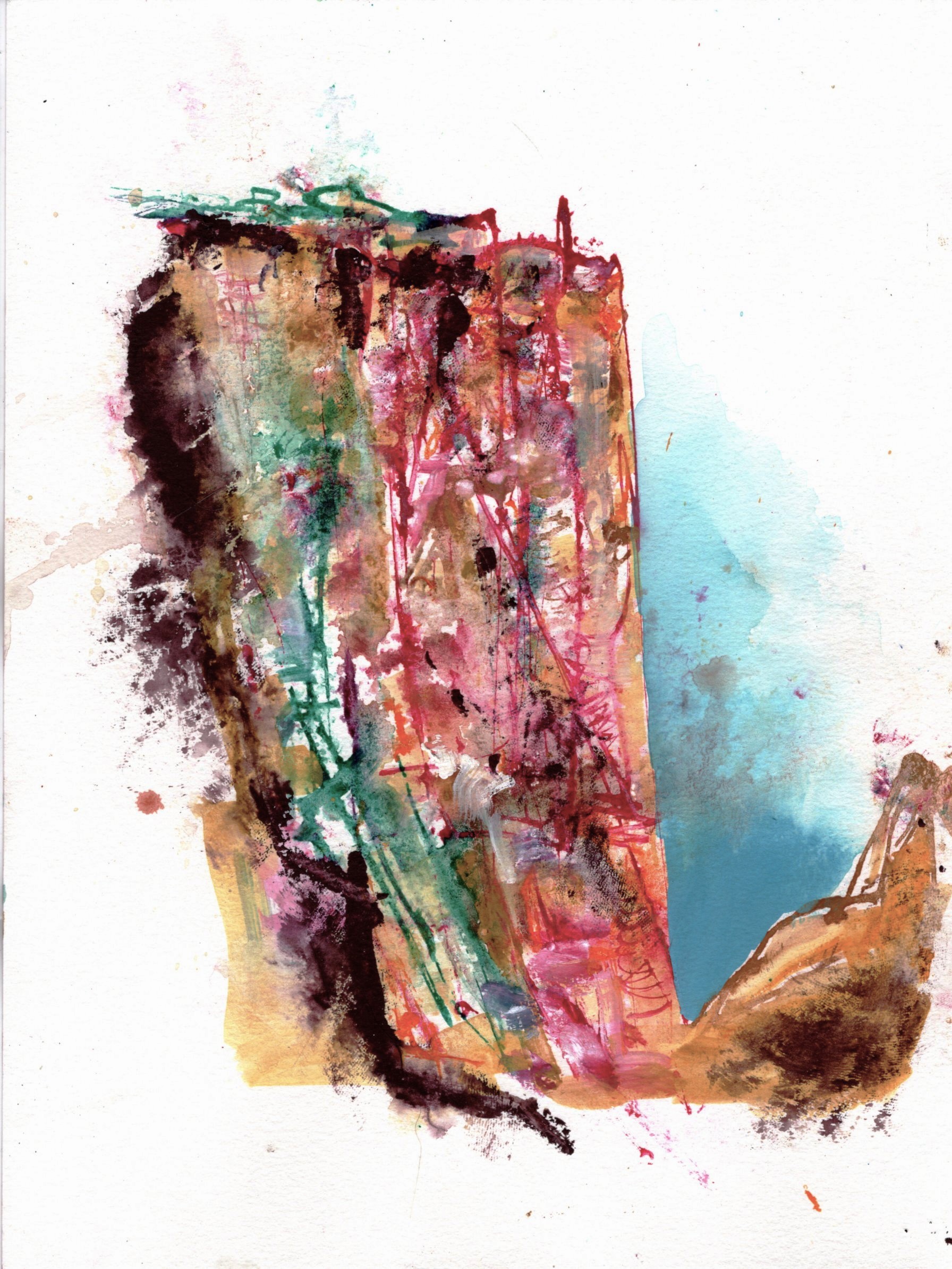 Watercolor canyon 12x9 in