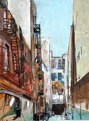 Mystery Alley 24 x 18 in